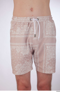 Tony beige ornament shorts casual dressed hips 0001.jpg